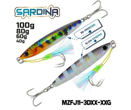AQUA MARINE - Sardina - Two-Face 3D Jigs
